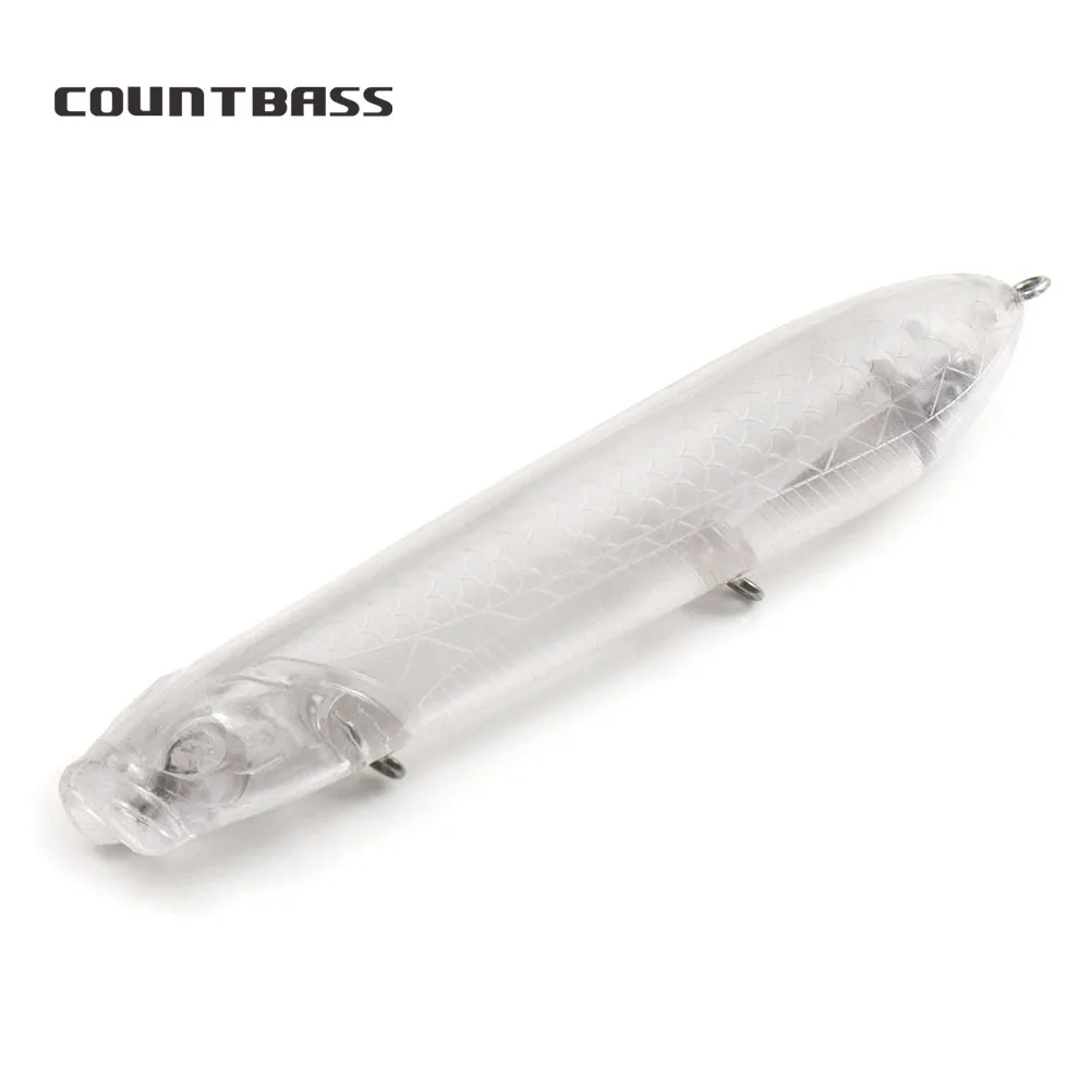 

Countbass 10Pcs Blank Hard Lures, 100mm/3.95" 15.5g/0.55oz Floating Topwater, Popper, Unpainted Fishing Bait, Wobblers