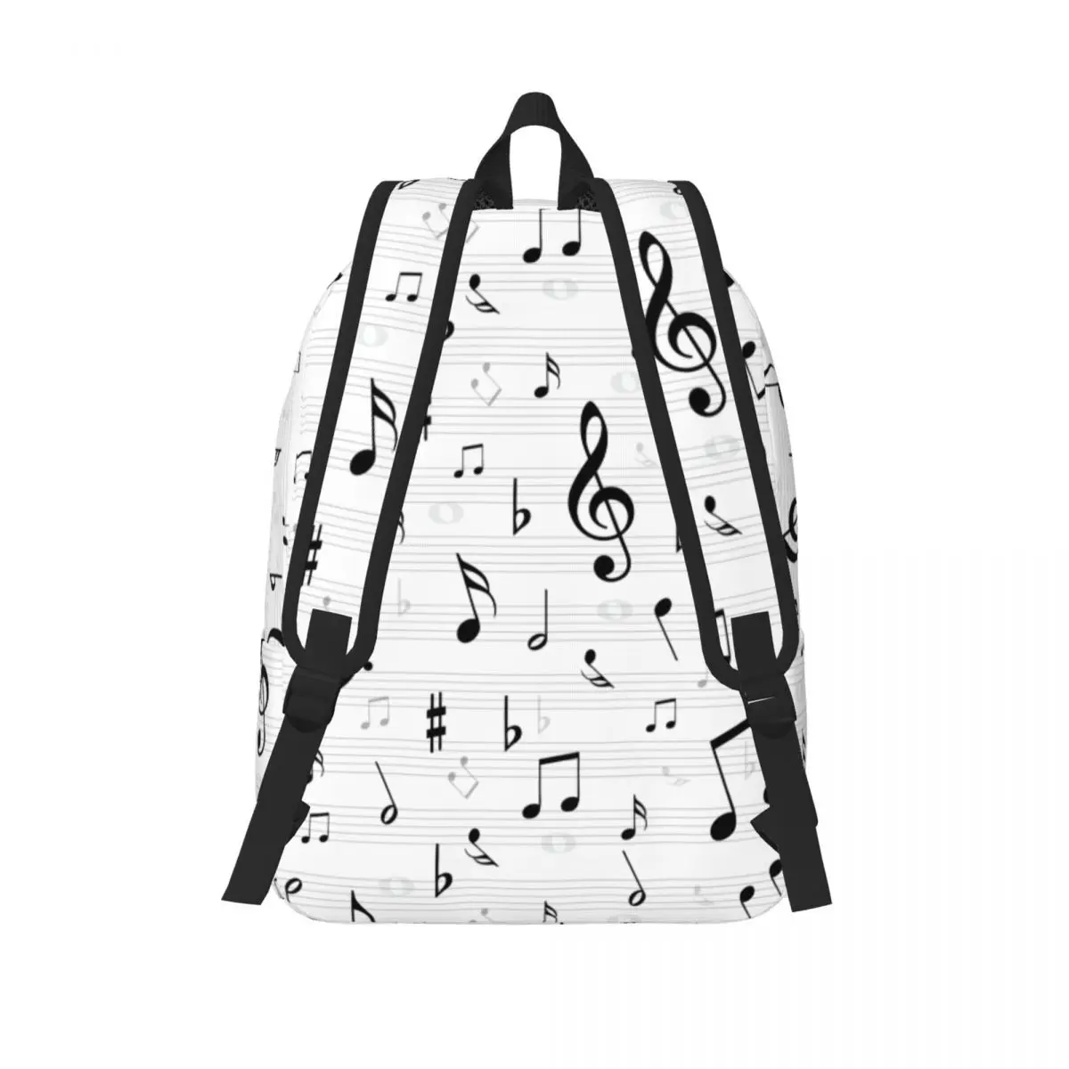 Musical Music Notes for Men Women Student School Book Bags Daypack Middle High College Outdoor