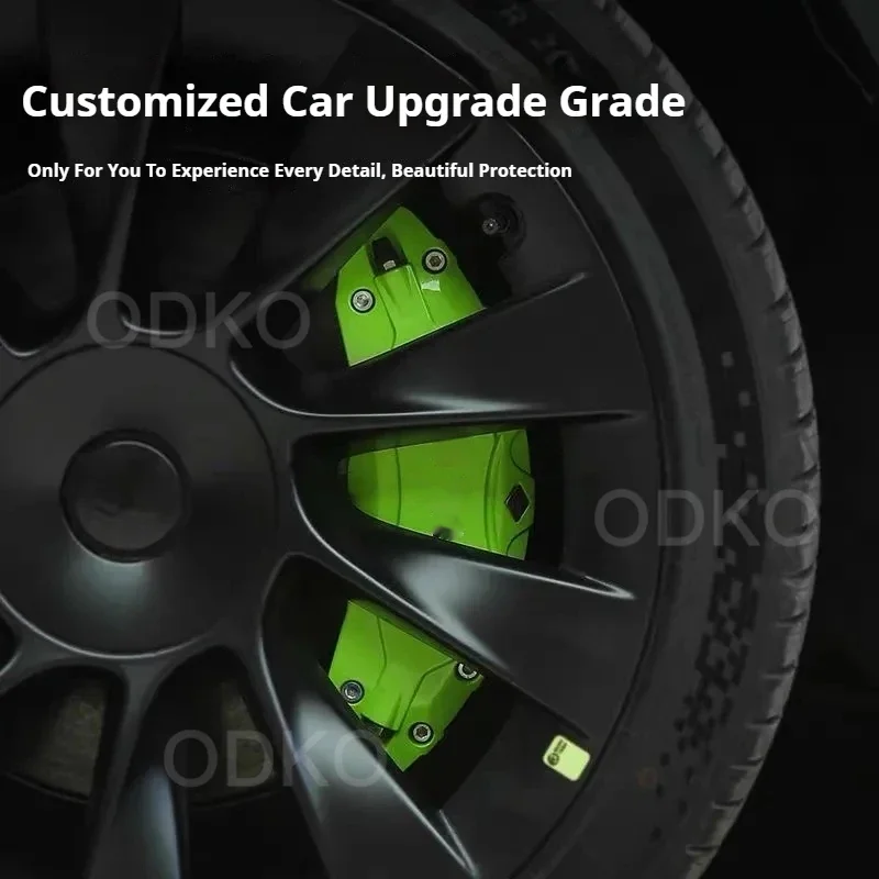 Tesla Model S 2018-2022 브레이크 캘리퍼스 커버 4 개의 캘리퍼스 커버 세트 19 20 인치 알루미늄 합금 액세서리 썸네일 5