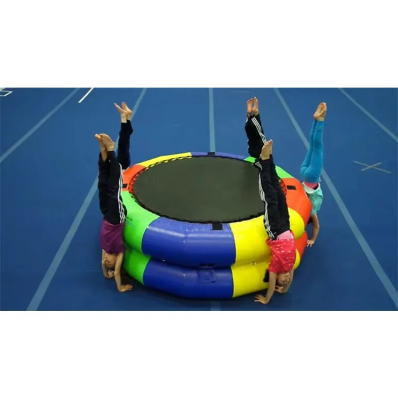 Pasta Inflatable Fitness Yoga Gymnastics Trampoline Jumping Bounce House Game Custom Color Logo