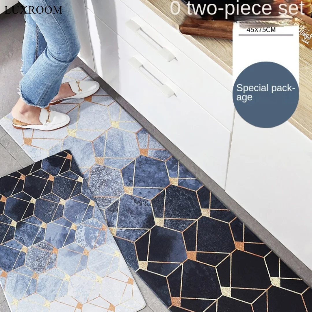 Nordic Kitchen Floor Mats Can Be Scrubbed and Dirty Mats Enter The Door Household Entry Door Disposable Waterproof floor mat