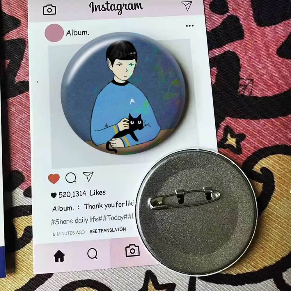 S-Star Trek Laser Badge Applicable For Backpack Clothes Hats Decor Creative Accessories
