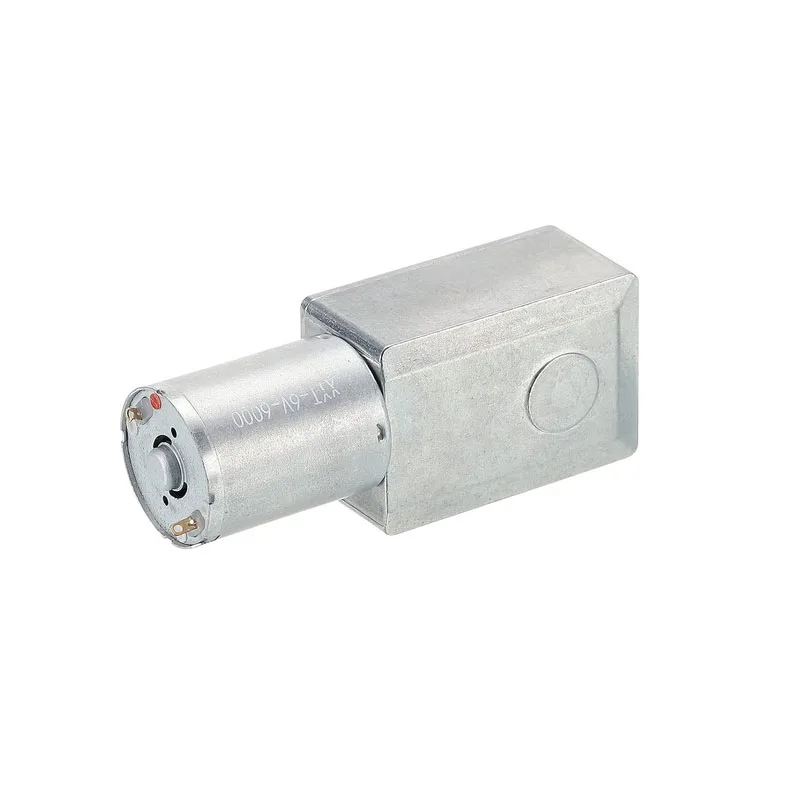 JGY370 تيار مستمر 6 فولت 12 فولت 24 فولت توربو دودة محرك معشق 6 مللي متر D رمح عزم دوران عالي صندوق التروس تخفيض المحرك الكهربائي #3