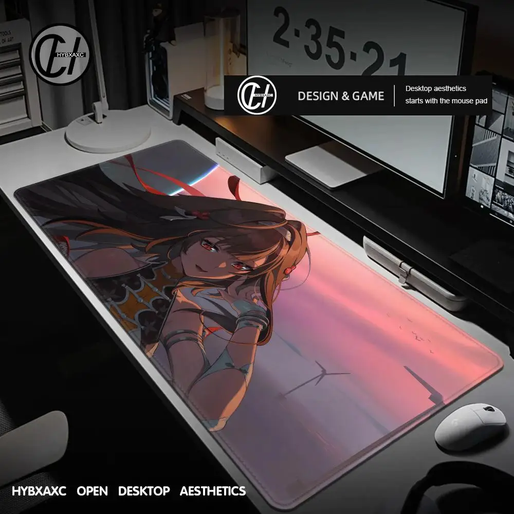 

New ZZZ Ye Shunguang Mouse Pad Cute Girl Zenless Zone Zero Game Non-slip Mousepad XXL Keyboard Office Desk Mat Writing Mat