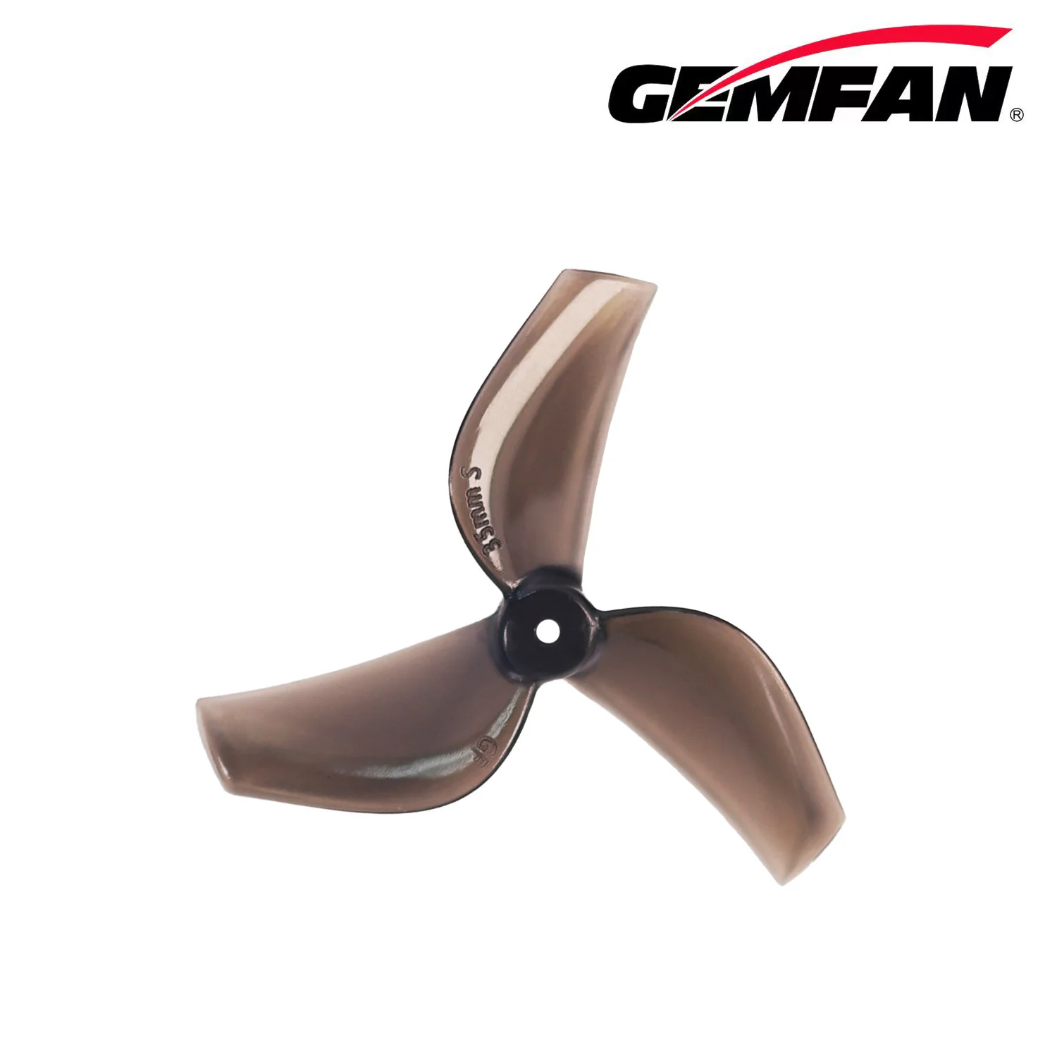 Gemfan 35S-3 プロペラ 35mm 0.96インチピッチ、4ペア3色オプション、デュアルホールサイズ、0.22g PC 2ブレード、タイニーフープドローン用