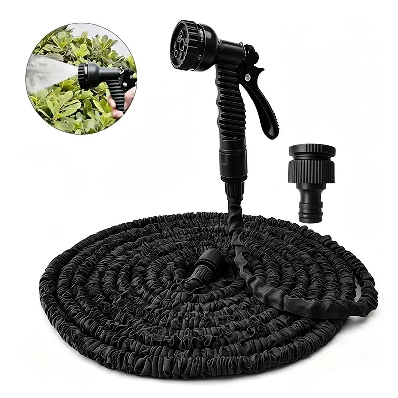 Flexibility Garden Hose Watering Water Pipes Portable High-Pressure Car Wash Clean Water Gun Expandable Magic Hose 25FT-100FT