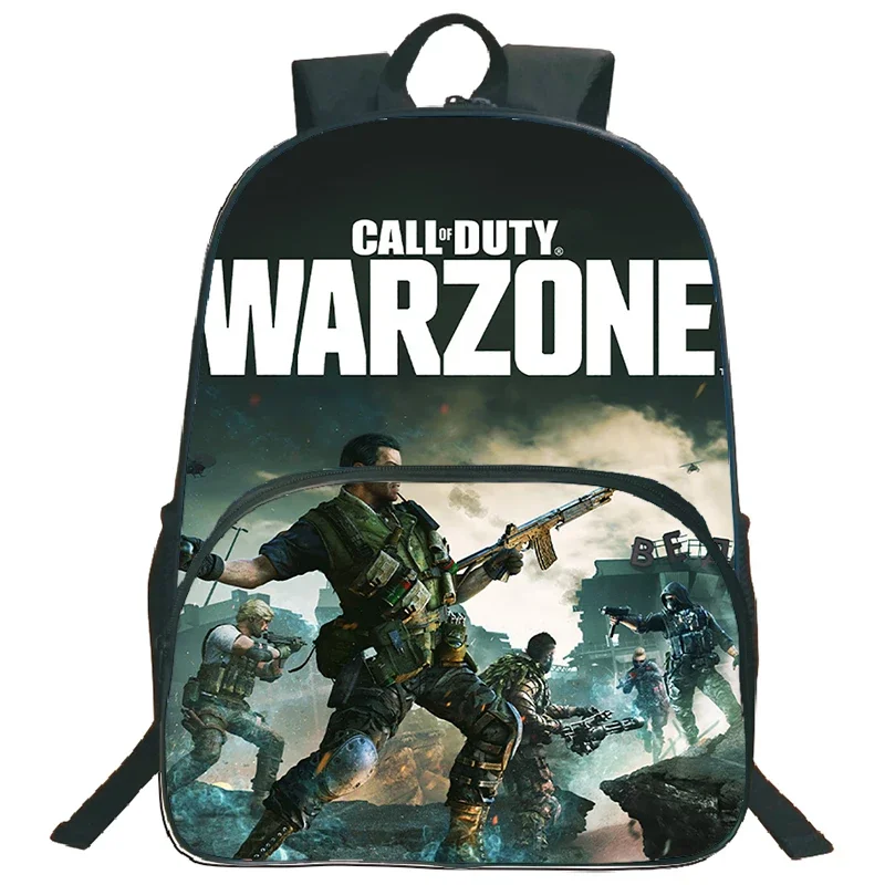 

16 Inch Call Of Duty Warzone Print Backpacks Cool Game Bookbag Large Capacity Teenager Laptop Backpack Kids School Bags for Boys