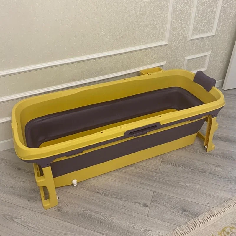 Portable Bathtubs Adult Folding Bathtub Insulation Thickened Adult Bathtub Household Comfortable Bath Tub Whole Body Bath Bucket