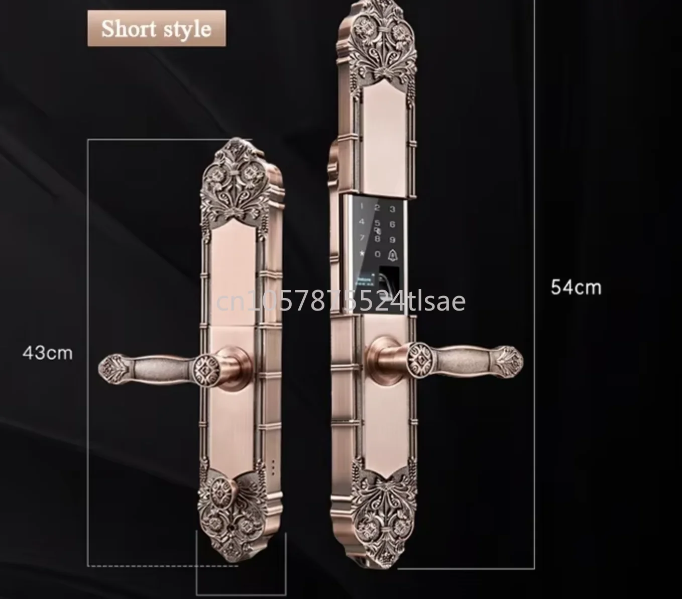 

Smart Card Digital Password Home Security Fingerprint Handle Lock Electronics Front Metal Door Locks for Tuya Wifi with Dool