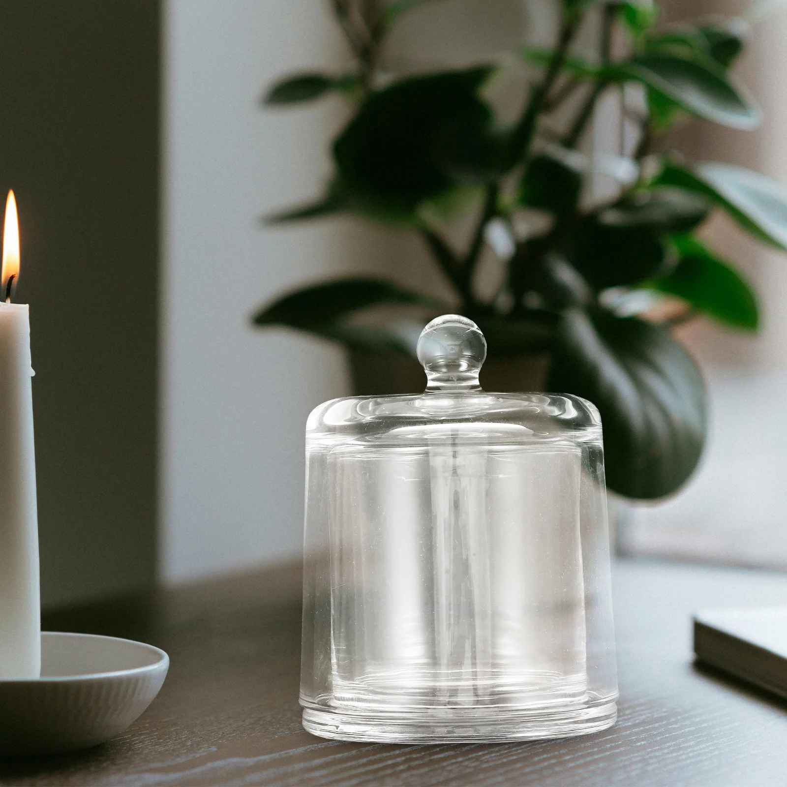 Clear Glass Holder Hurricane Design Transparent Votive Cup for Tealight Aromatherapy Wedding Home Table Decor