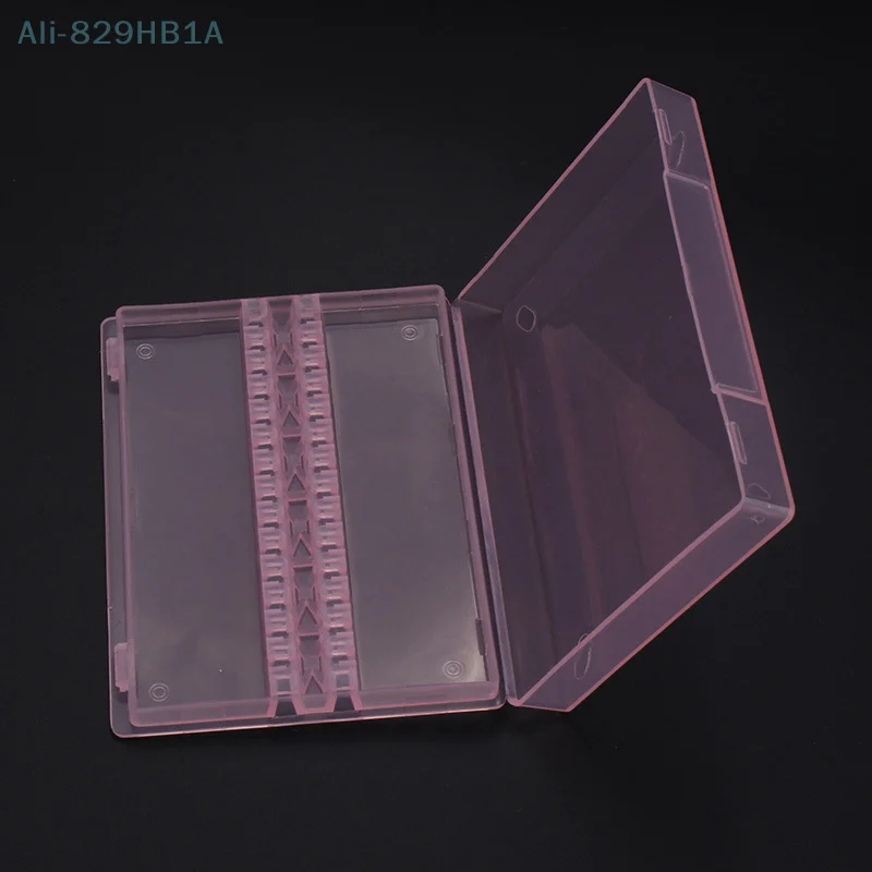 Nail Polishing Head Storage Box 14 Grid Grinding Head Display Box Ceramic Tungsten Steel Nail Polishing Head Box