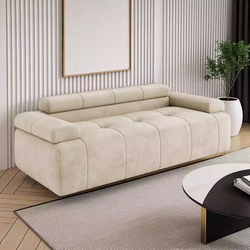 Vacuum compression sofa Straight row sofa Small volume lazy sofa bed