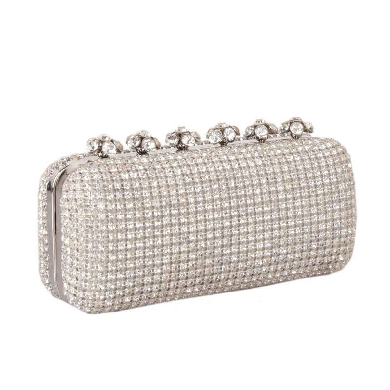 

Diamond-encrusted Dinner Bag Mesh Cable Claw Diamond Evening Full Of Diamonds Women's Diamond Bag In Hand Purses Luxury Designer