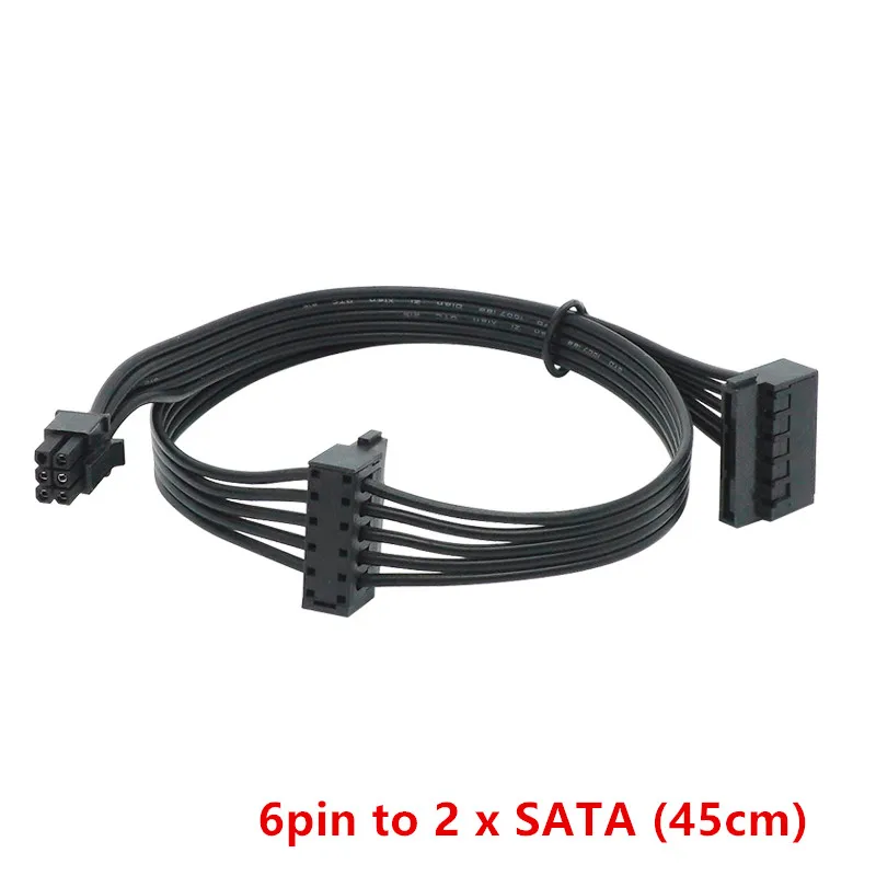 Mini 6 Pin to  SATA 15PIn Power Supply Cable for DELL 3250 3268 3650