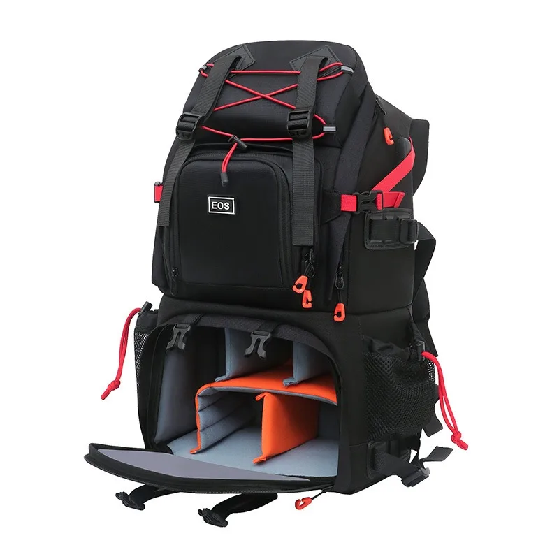 Upper and lower all-in-one camera bag Professional outdoor large-capacity multi-function bag Nikon camera bag