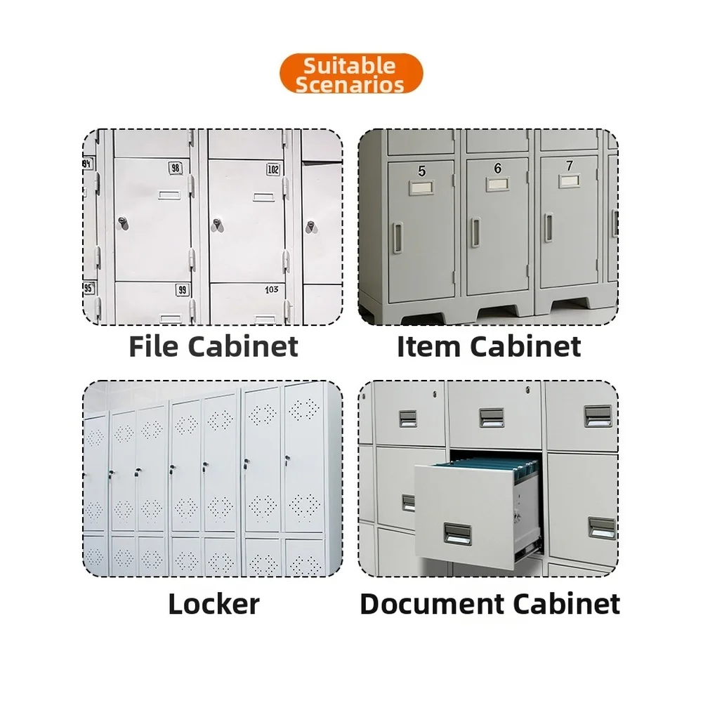 Cabinet Door Lock Built from Zinc Alloy with Copper Core for File Cabinets Storage Cabinets and Metal Locker Protection