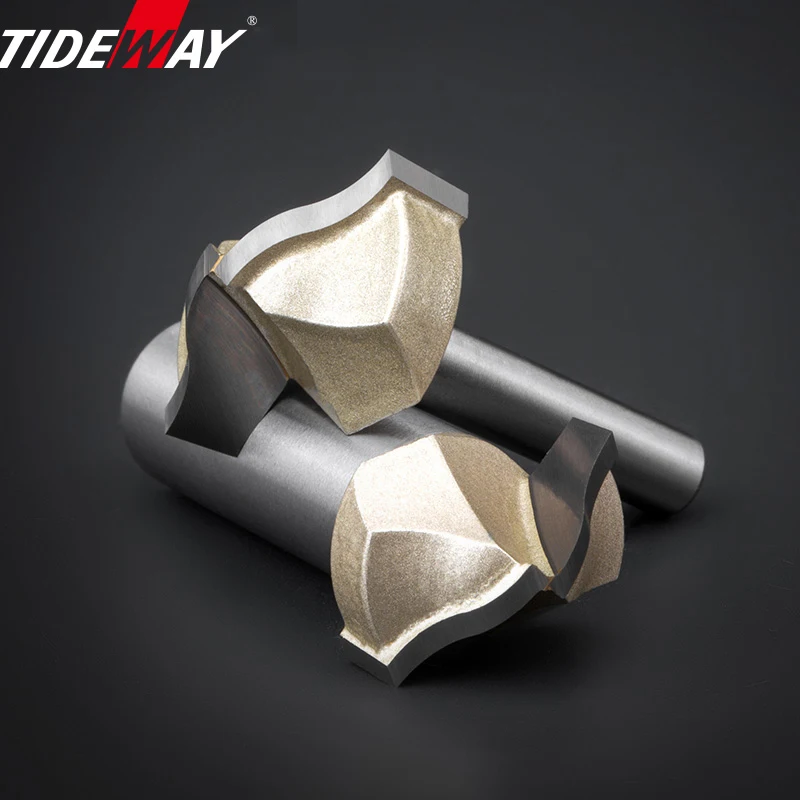 Tideway Professional Grade Woodworking Cutters CNC Tool Clearing Bit Round Bottom Line Type Trim Milling Cutter For Wood