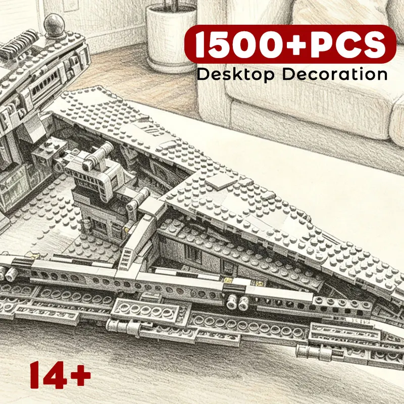 1500+PCS Building Blocks DIY Model Kit Premium Collectible Display Set Christmas Gifts for Adults Decor for Home Office Tabletop