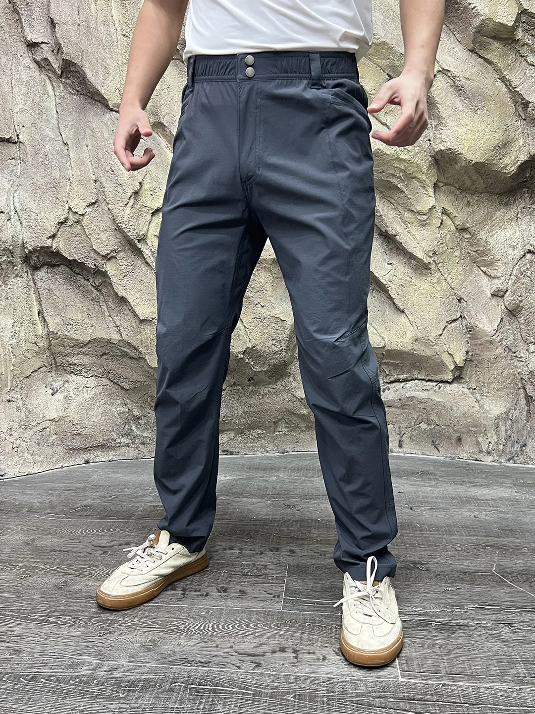 

Outdoor Core Men's Qui Dry Casual Pants Laser Carved Straight Leg Nylon Spandex Blend 3D Multi-Piece Cut Spring Summer New