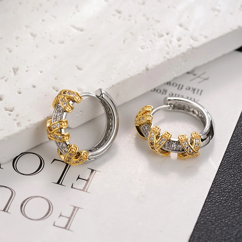 Vintage fashion classic silver loop earrings ear buckle for women‘s girl party gift jewlry whosale