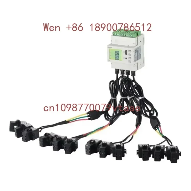 ADW210-D16-4S Multichannel Din Rail kwh Meter for Data Center 12 Channel Single Phase Multi Loop Meters with Split Ct2027