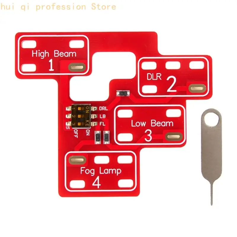 Upgrade Car Headlight Circuit Board Supports Fog Light & Beam Customization Suitable for 03-07 Automotive Vehicles H8WE