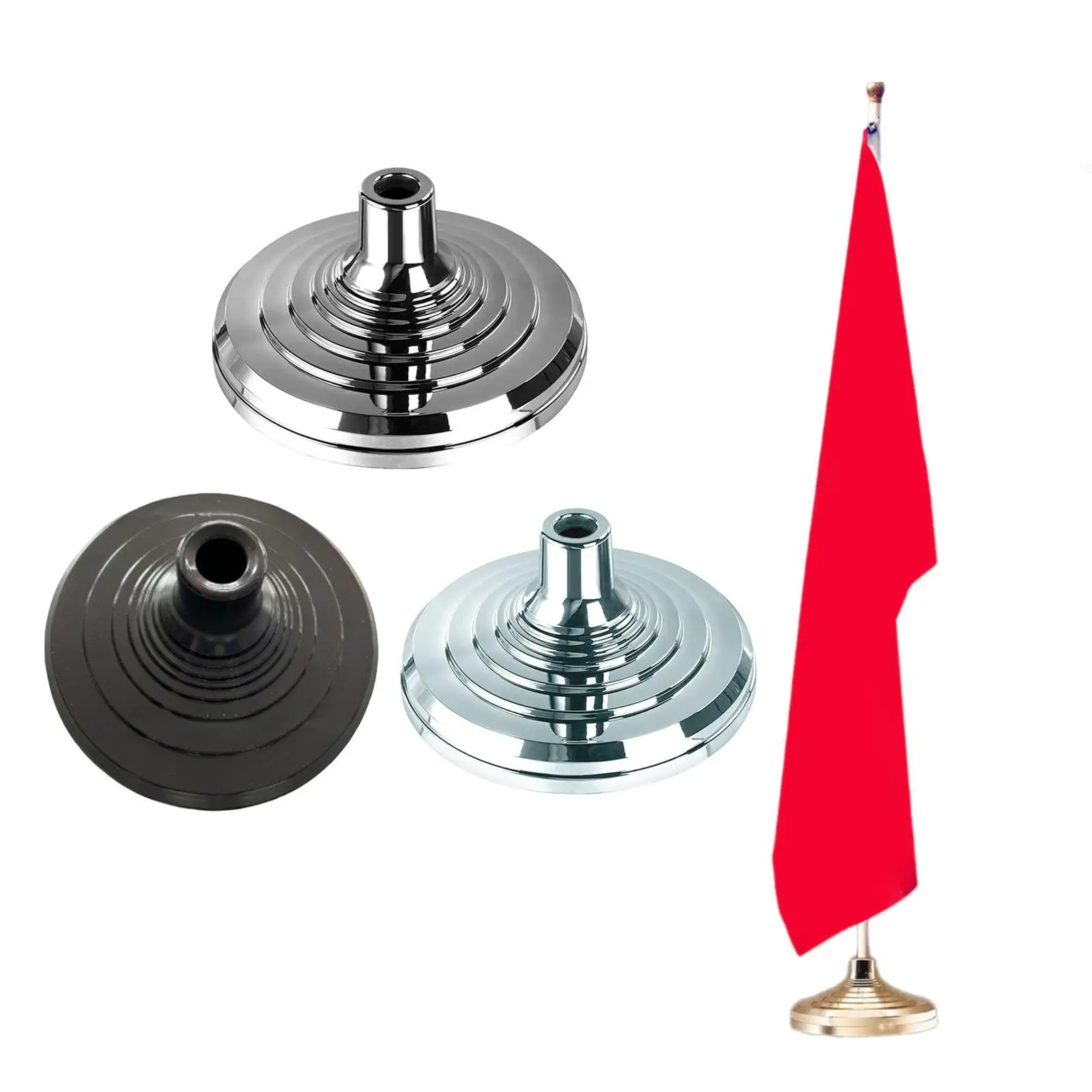 Base Stand for Indoor Flagpole Flag Base Pole Stand Flag Holder for Party Home Classroom Outdoor Conference Room