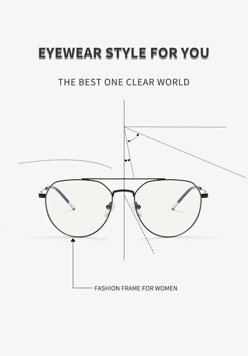 BEMORE Pilot Alloy Prescription Glasses Men Photochromic Anti Blue Light Graduated Presbyopic Optical Lenses Eyewear