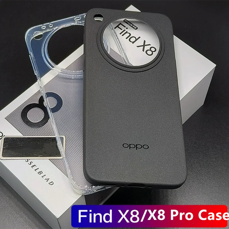 For OPPO Find X8/X8 Pro Original Phone Case Ultra Slim Soft Back Case Shockproof Matte Rubber Skin Cover Funda Anti-Fingerprint