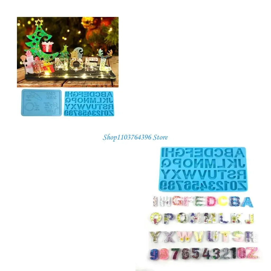 

Silicone Tray Mold DIY English Letter Epoxy Resin Mould Jewelry Pendant