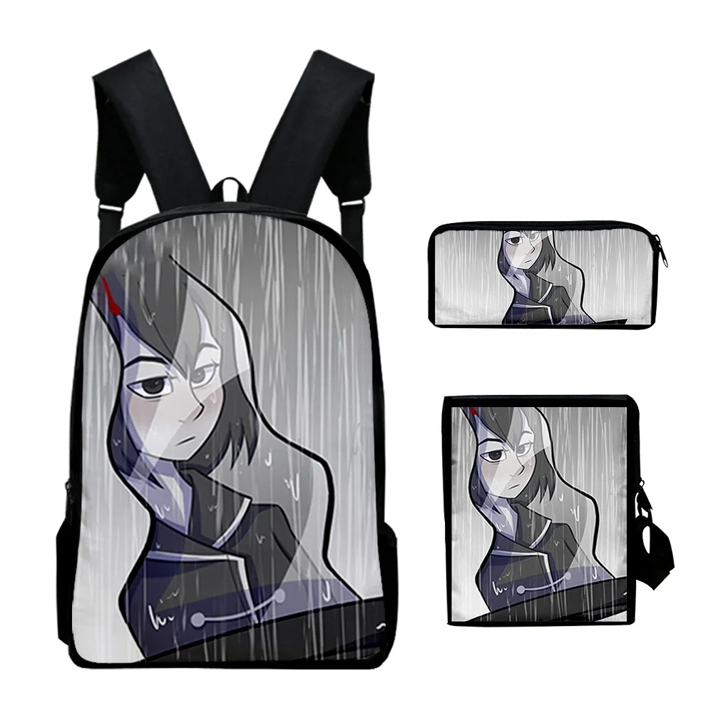 

Harajuku Popular Cool Trese 3D Print 3pcs/Set pupil School Bags Laptop Daypack Backpack Inclined shoulder bag Pencil Case