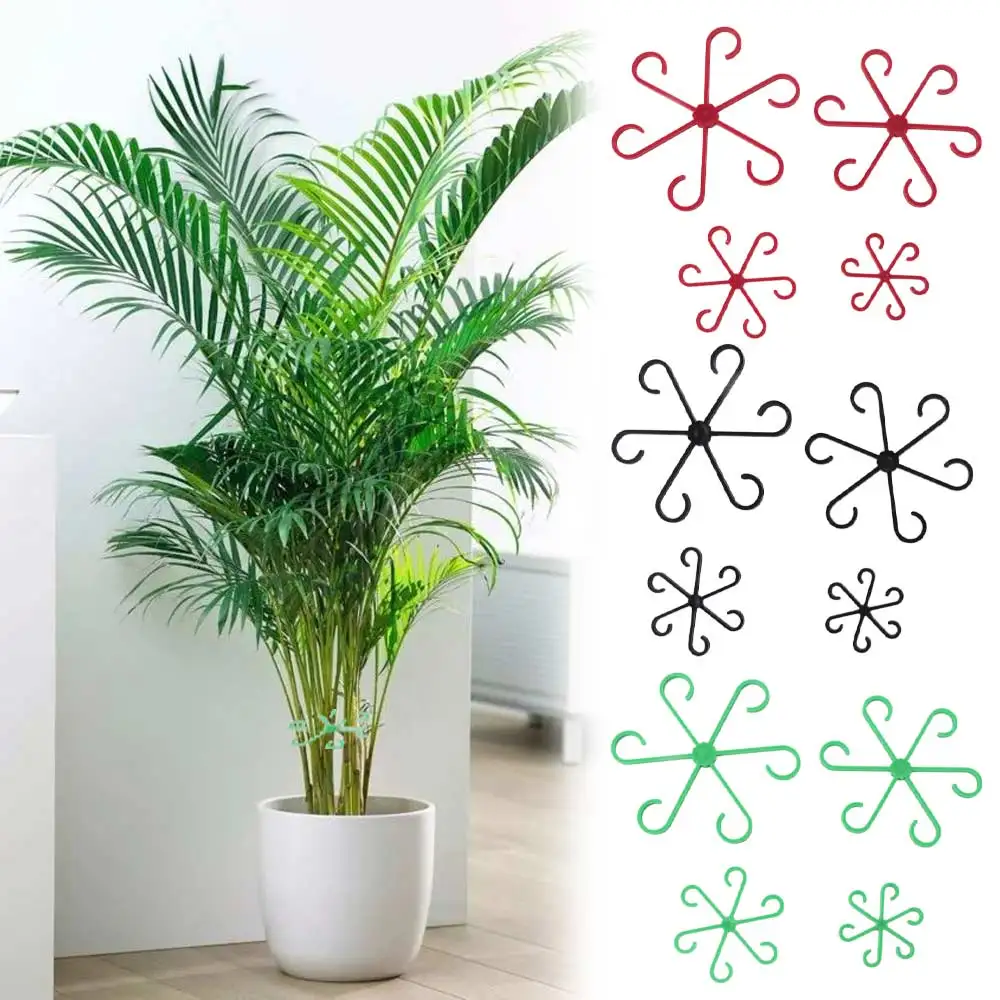 

4 шт. пластиковая складная рамка для стебля растений, двойная эффективная опора для стебля растений, многоразовый удобный держатель для стебля растений, крепление для сада