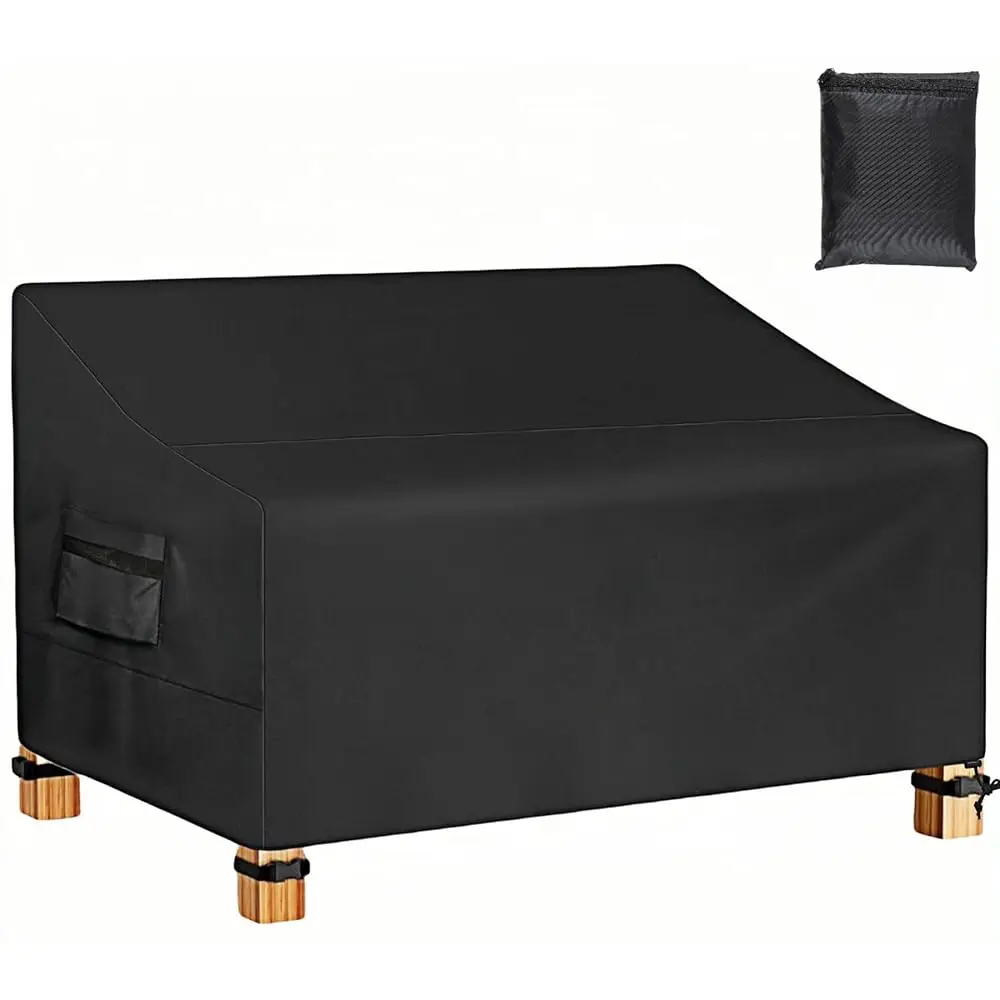 

Patio Loveseat Cover Waterproof, Heavy Duty Outdoor Couch Cover Furniture Sofa Cover, 2-Seater Bench Cover For Outside