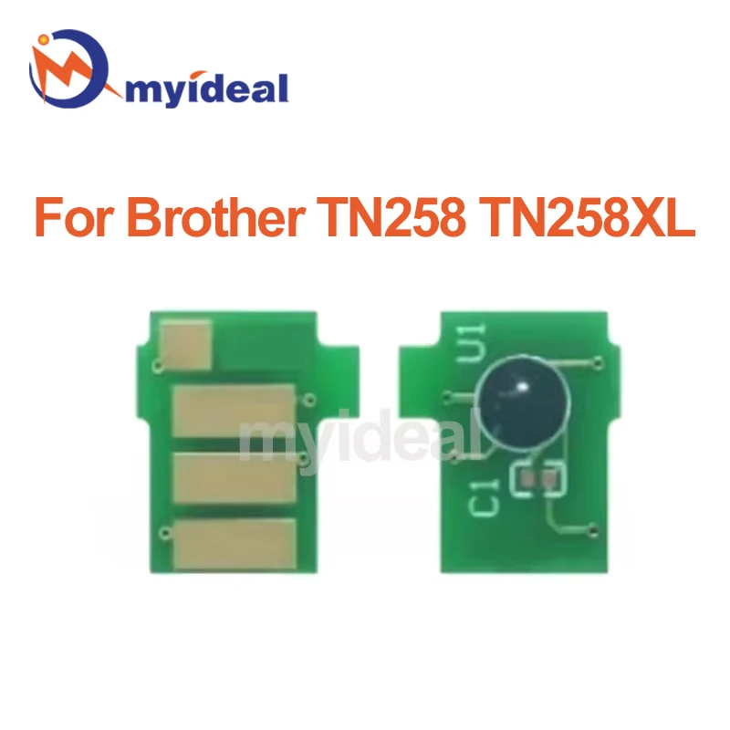 TN258 TN258XL Toner Cartridge Chip For Brother DCP-L3520CDW L3560CDW MFC-L3755CDW L3760CDW L8390CDW Reset Printer Chips