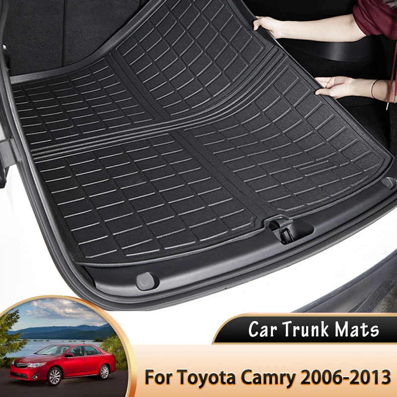 

for Toyota Camry Daihatsu Altis Premium Limo XV40 2006~2013 Car Rear Trunk Mat Waterproof Protective Liner Trunk Tray Floor Mats