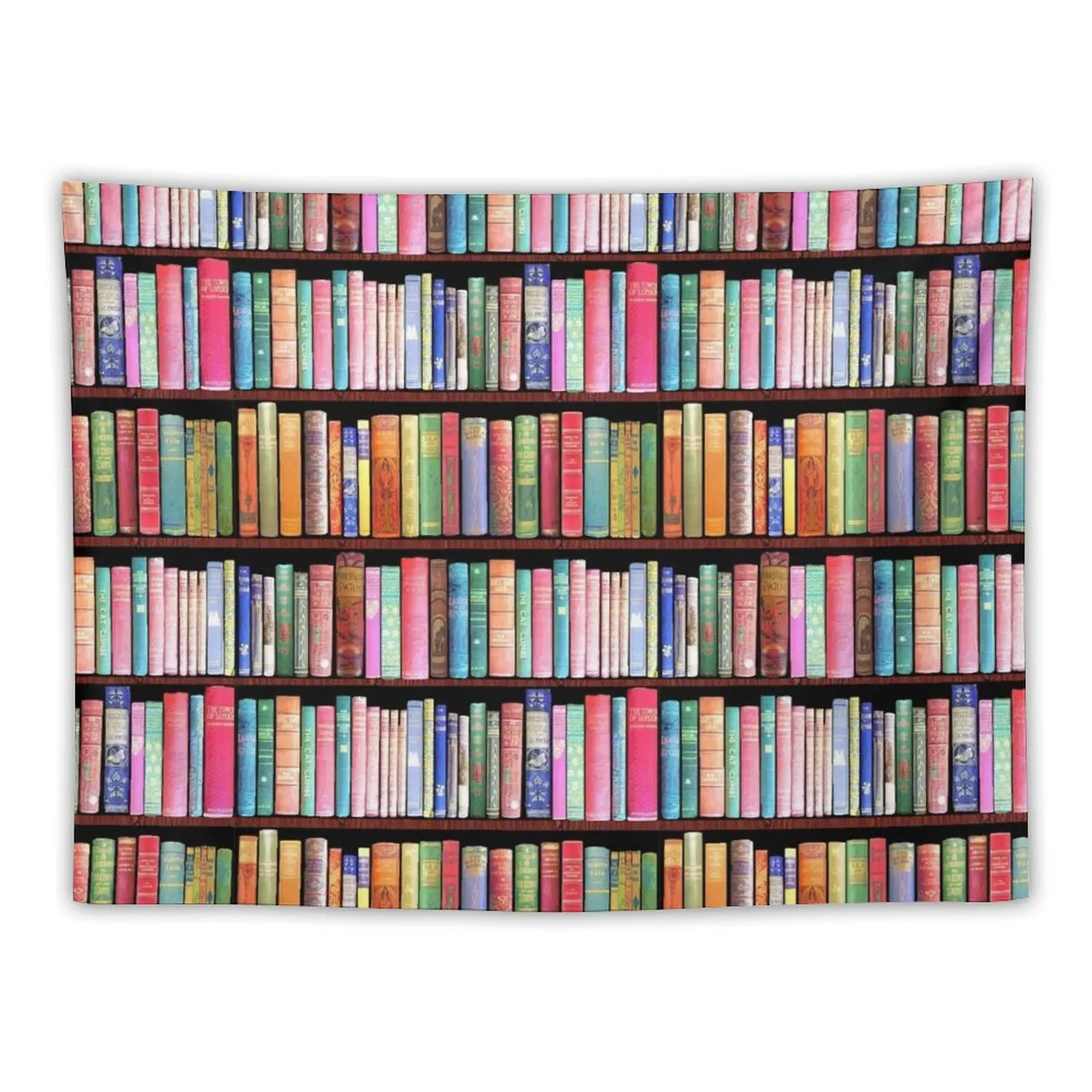 

Bookworm Antique book library, vintage book shelf Tapestry Things To The Room Decoration Room Tapestry