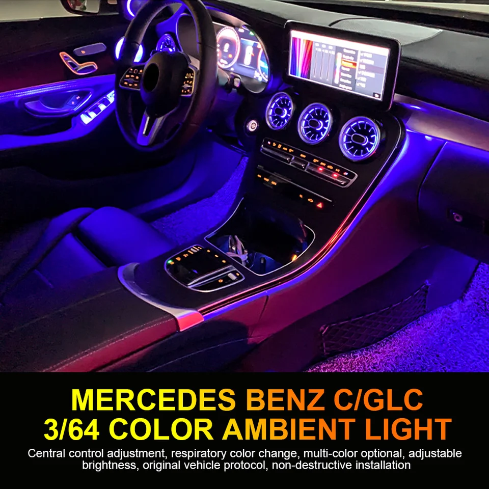 For Mercedes Benz C-Class/GLC/E-Class For W213 W205 X253 Led 3/64