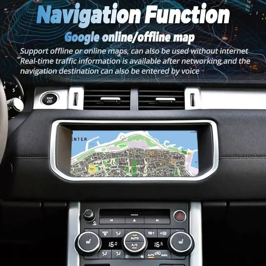 لاند روفر رينج روفر إيفوك 2012-2018 راديو السيارة أندرويد الملاحة ستيريو CarPlay شاشة أندرويد مشغل فيديو الوسائط المتعددة