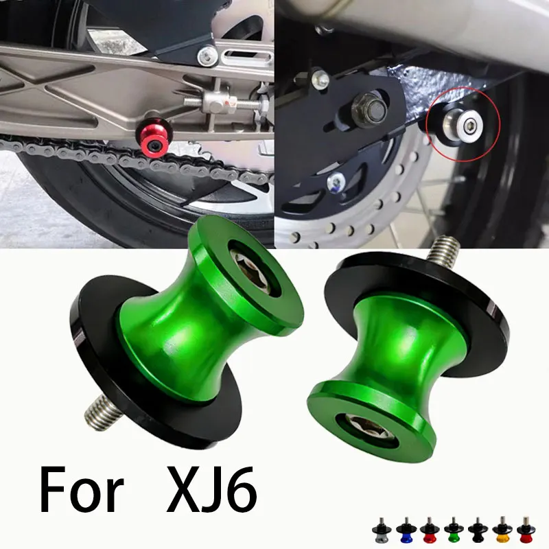 2 Peças CNC para Motocicleta YAMAHA FJR1300 FJR 1300 XJR1300 XJ6 XJR 1300: Bobinas, Sliders e Parafusos de Suporte para Braço Oscilante