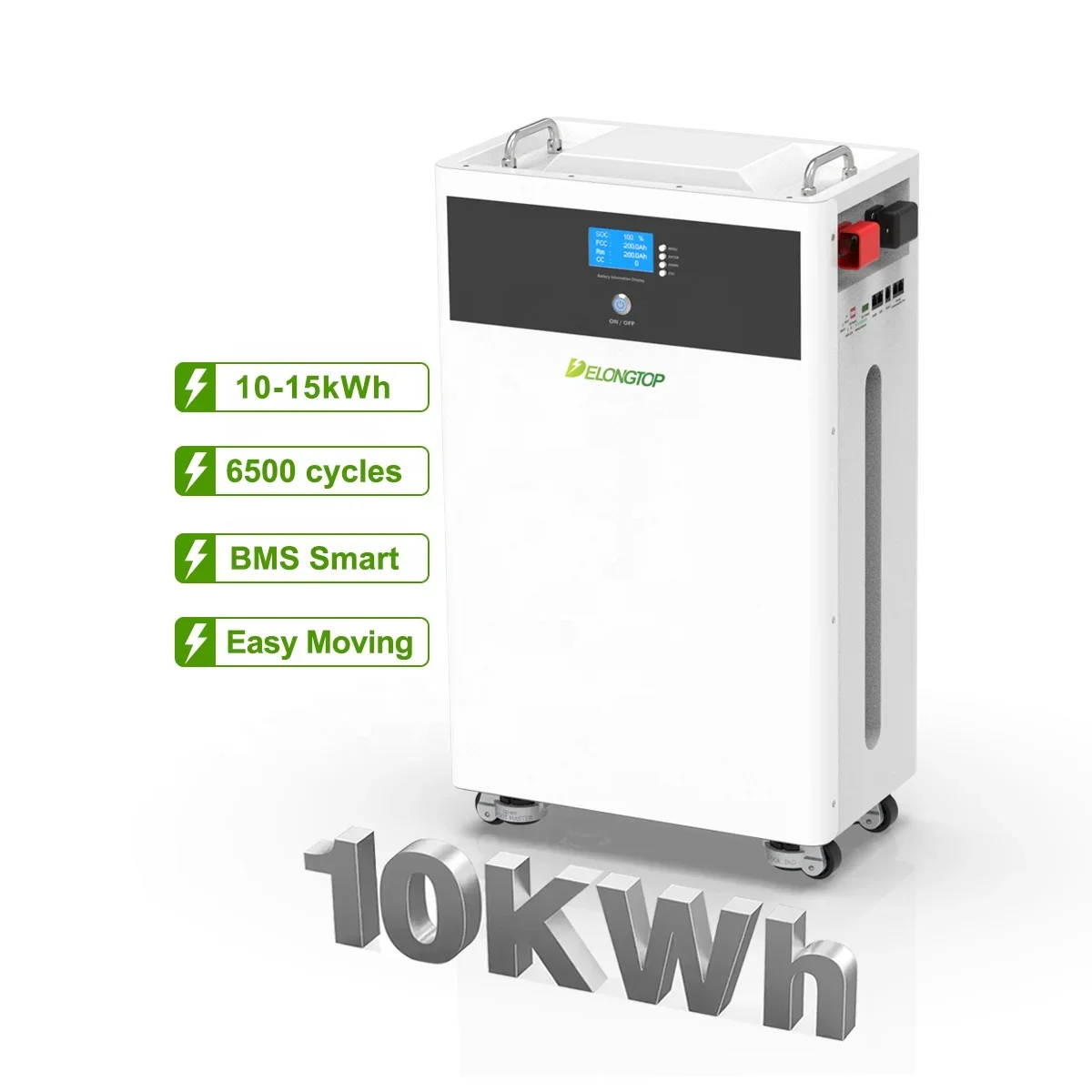 Movable Home Battery Storage 48v 200 ah Lifepo4 Batteries 10kwh All in One Solar Systems For House