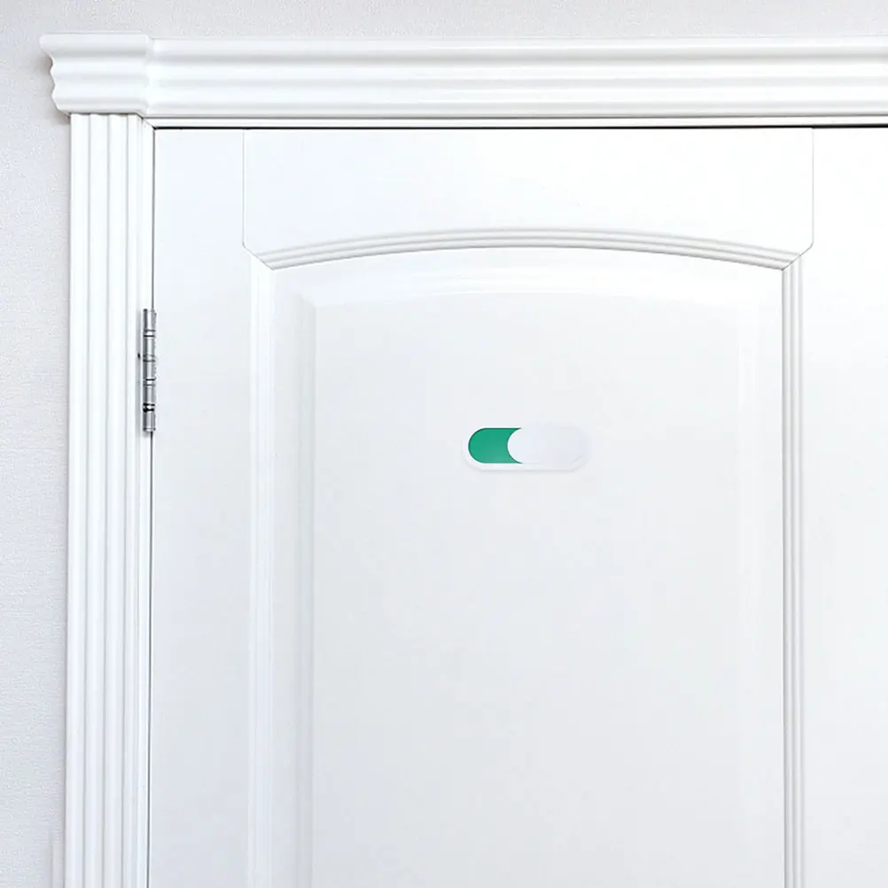

10x4cm White Sturdy PMMA Door Status Switching Sign Occupied Vacant Privacy Indicator for Bathroom Toilet Office Self Adhesive