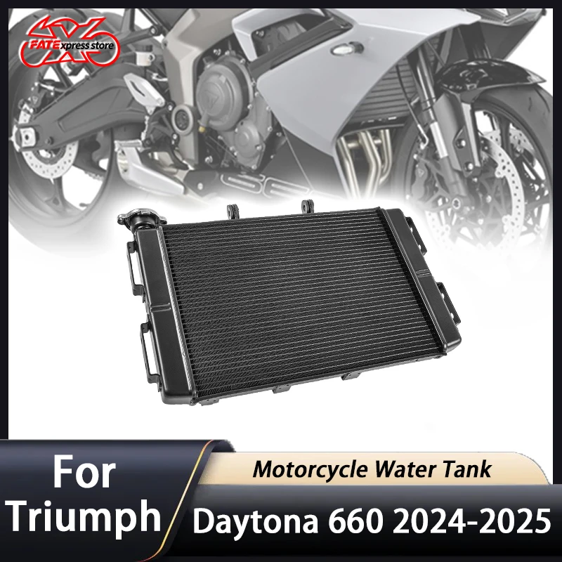 

For Triumph Daytona 660 Motorcycle Water Tank Radiator Replacement Cooling Aluminum Assembly Cooler For Daytona660 2024 2025