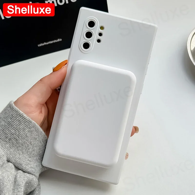 Note10 Plus Case Shelluxe Luxury Magsafe Wireless Charge TPU Soft Case For Samsung Galaxy Note 20 10 Note20 Ultra Phone Cases - náhled 4