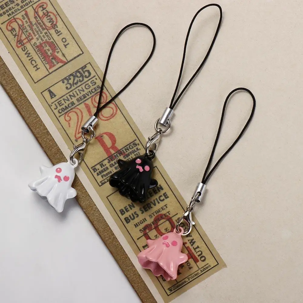 Phone Accessories Spooky Ghost Phone Charms Pendant Halloween Phone Lanyard Kawaii Alloy Y2K Phone Strap Jewelry Gift