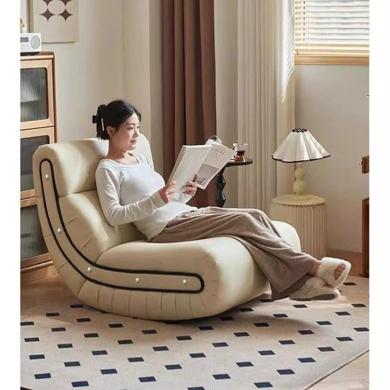 Home Lazy Sofa Leisure Rocking Chair Balcony Single Sofa Chair Sedentary Chair Living Room Light Luxury Rocking Chairs