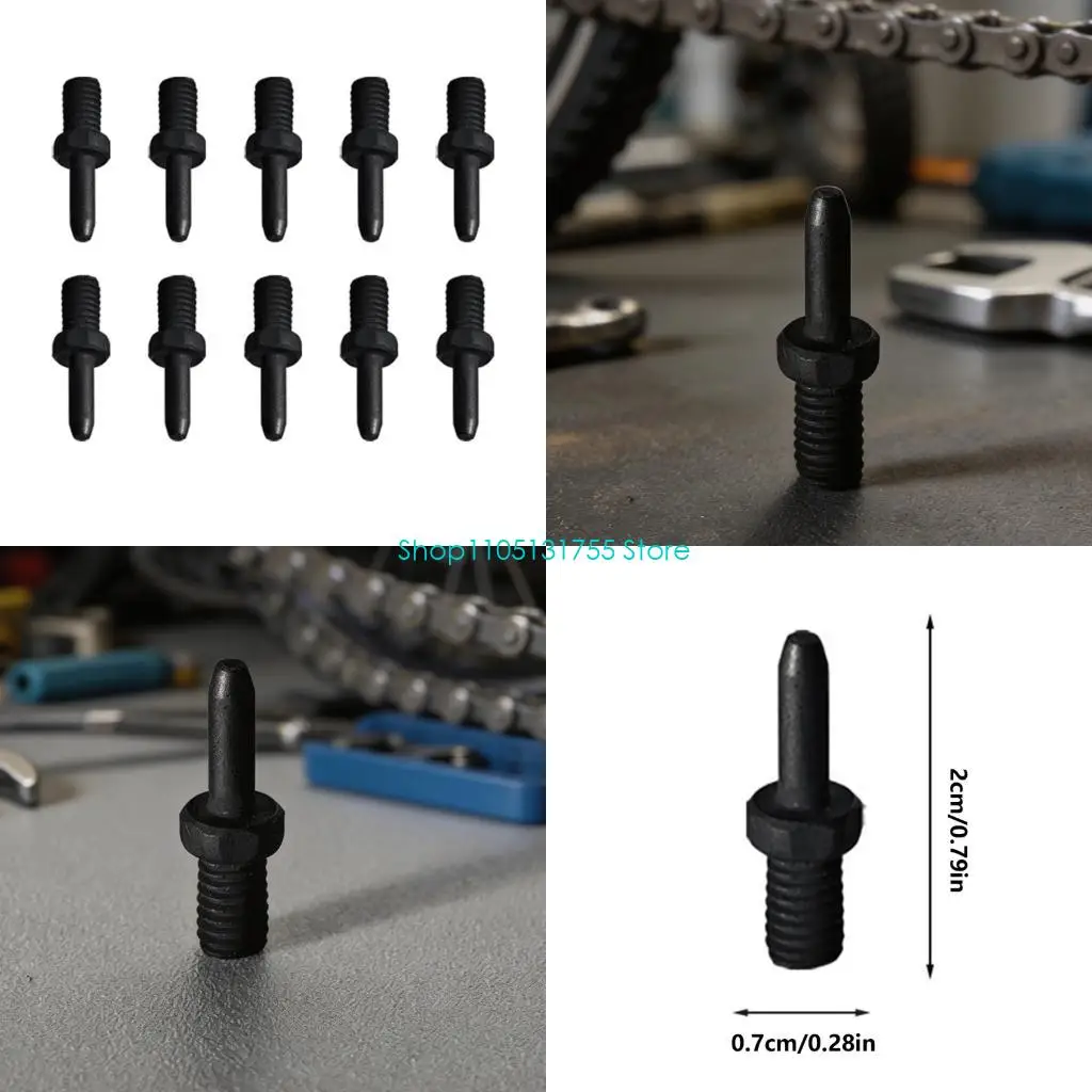 

K0EF 10Pcs Bicycles Chain Extractor Cutter Pin Chain Remover Spare Pin for Road Mountain Bike Chain Repair And Maintenance
