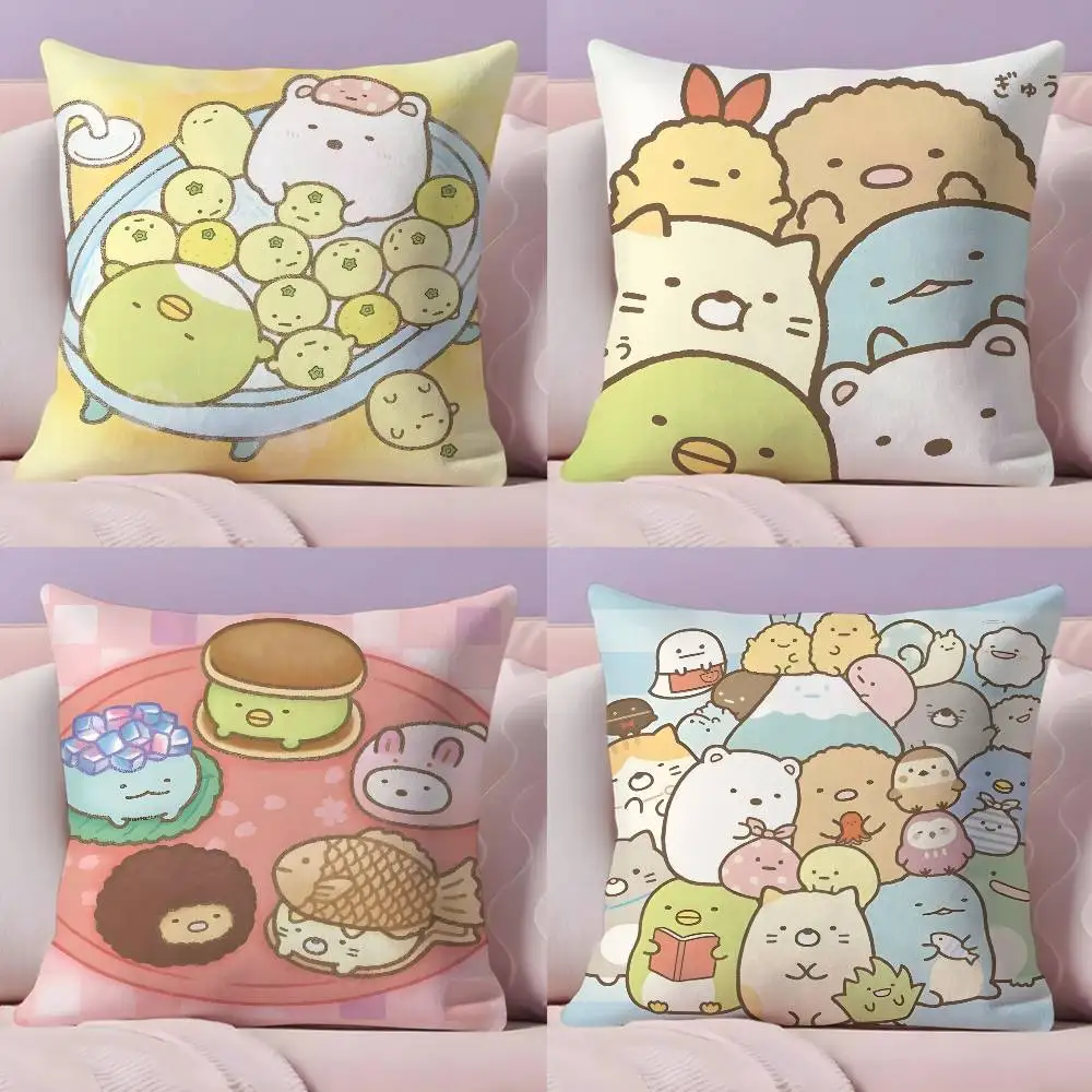 

Cartoon S-Sumikko G-Gurashi Anime Pillow Case Pillowcase Ultra Soft Skin Friendly Fabric Cloud Like Comfort & Concealed Zipper