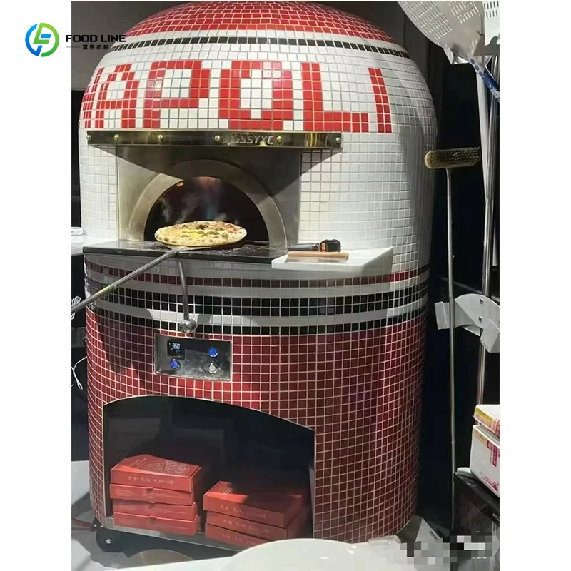 Horno de Pizza para Exteriores Personalizado, con Quemador de Leña y Gas, de Ladrillo Refractario y Arcilla