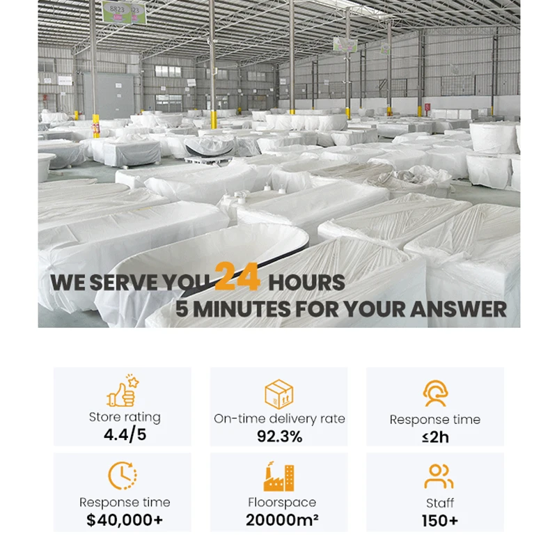 Nowoczesna owalna umywalka łazienkowa z umywalką nablatową z tworzywa sztucznego PMMA, montowana na ścianie, z odpływem, do użytku hotelowego.