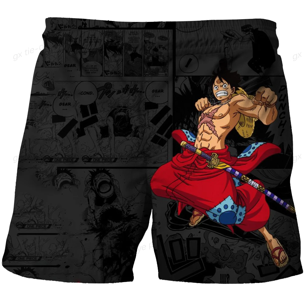 

Лето 2025 г., хит продаж, детские шорты для плавания ONE PIECE, быстросохнущие охлаждающие удобные шорты с героями мультфильмов для молодых мужчин